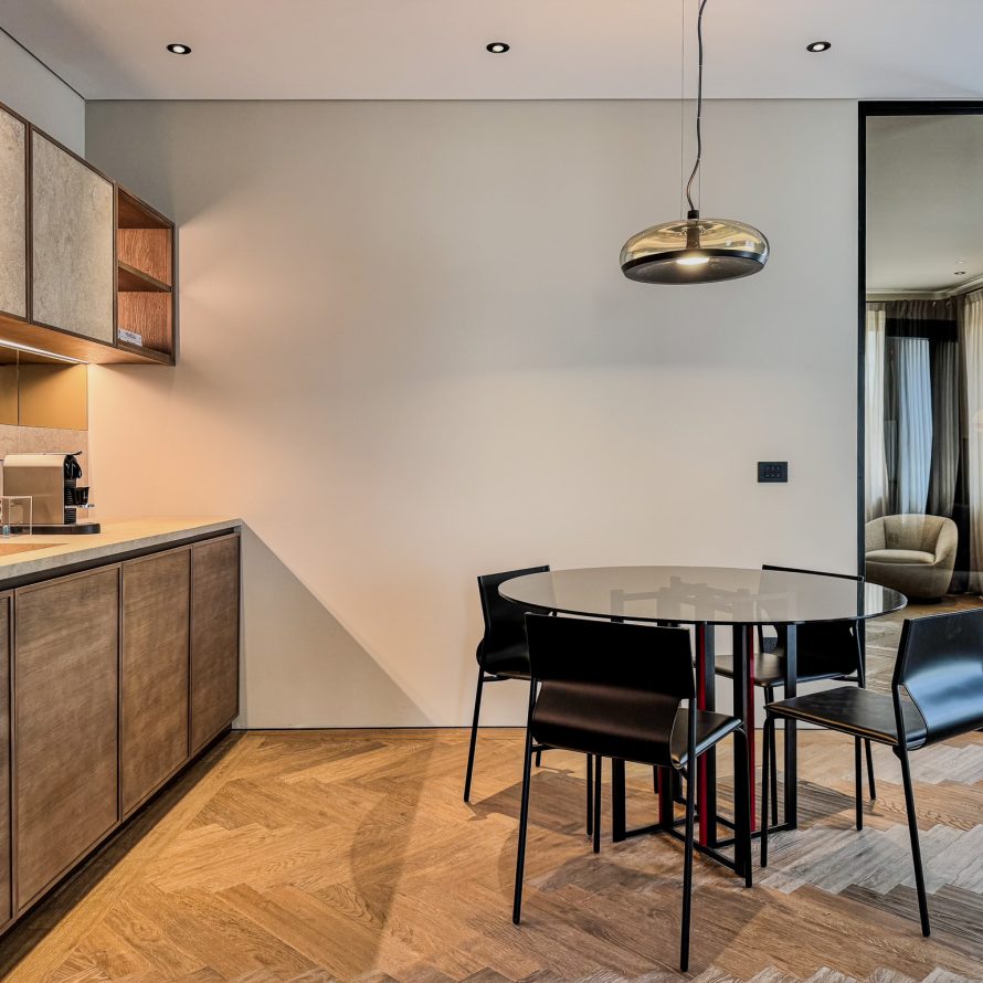 Dettagli di design dell’appartamento Open Space Borgo Fiume